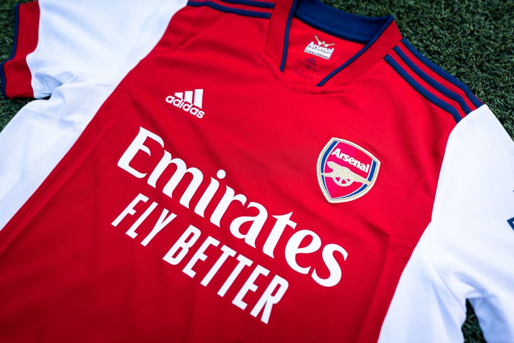 El tras las camisetas de fútbol: Arsenal